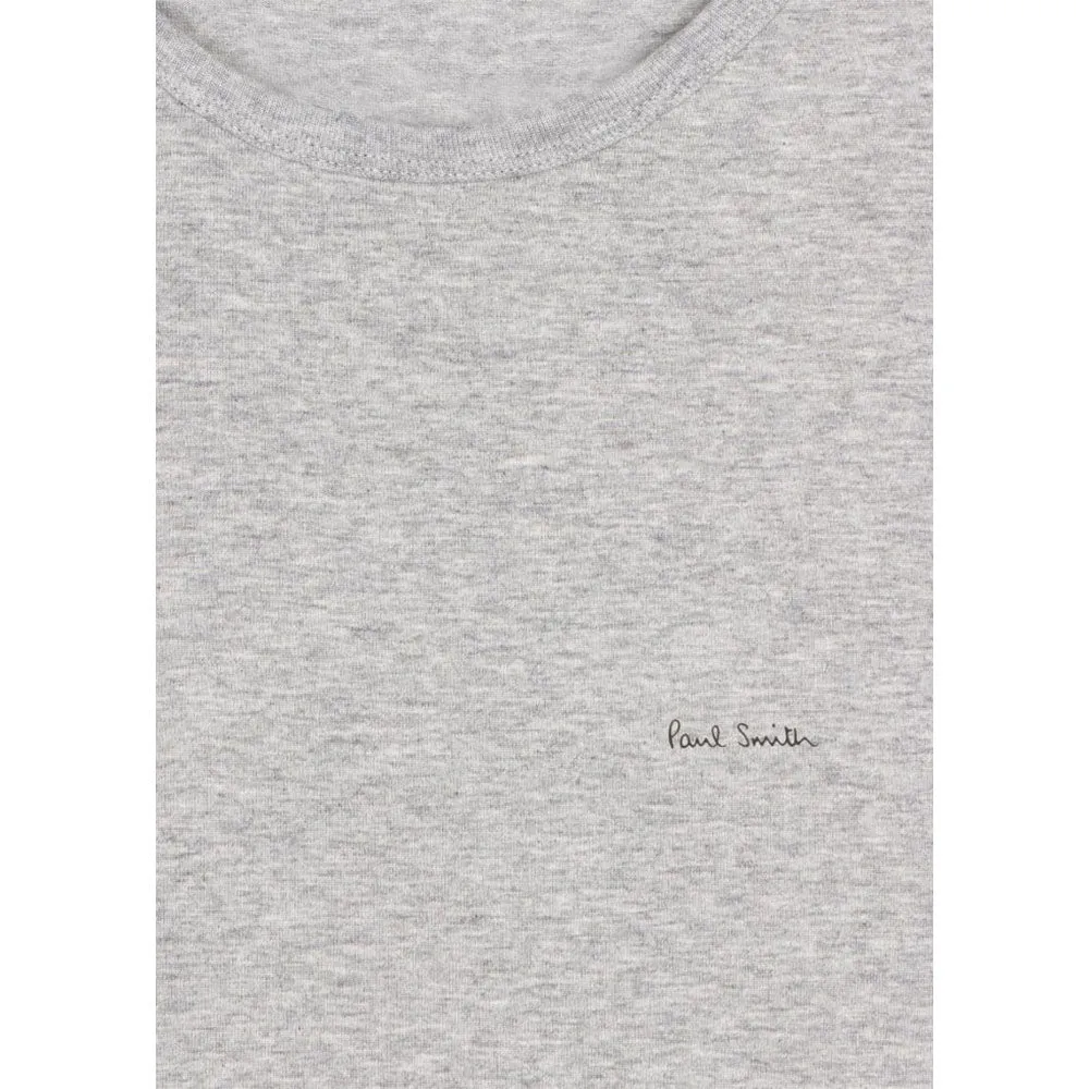 3-Pack Logo Organic Cotton T-Shirts, Black/White/Grey