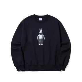 3D RABBIT CREWNECK NAVY