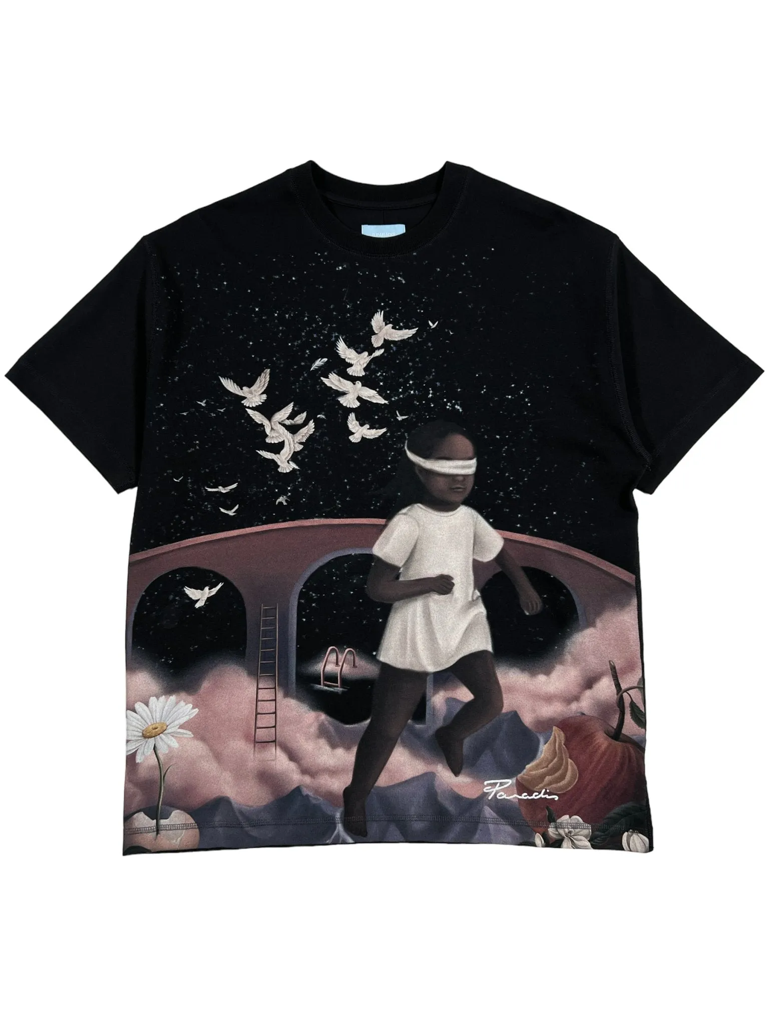 3.Paradis SS T-Shirt Running Girl Blk