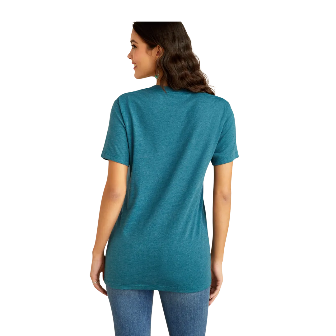 Ariat Women's Bison Ranch Deep Sea Heather T Shirt