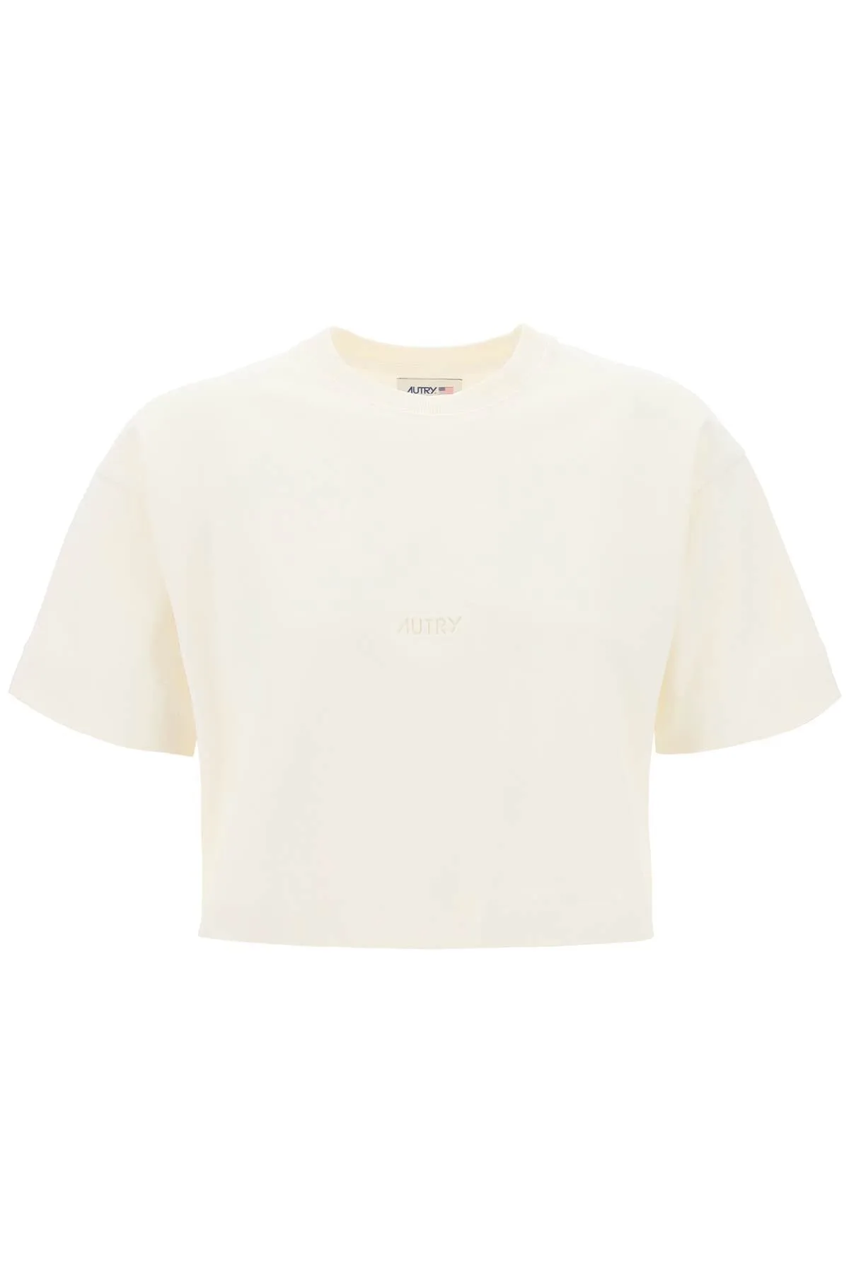 Autry t-shirt boxy con logo impresso