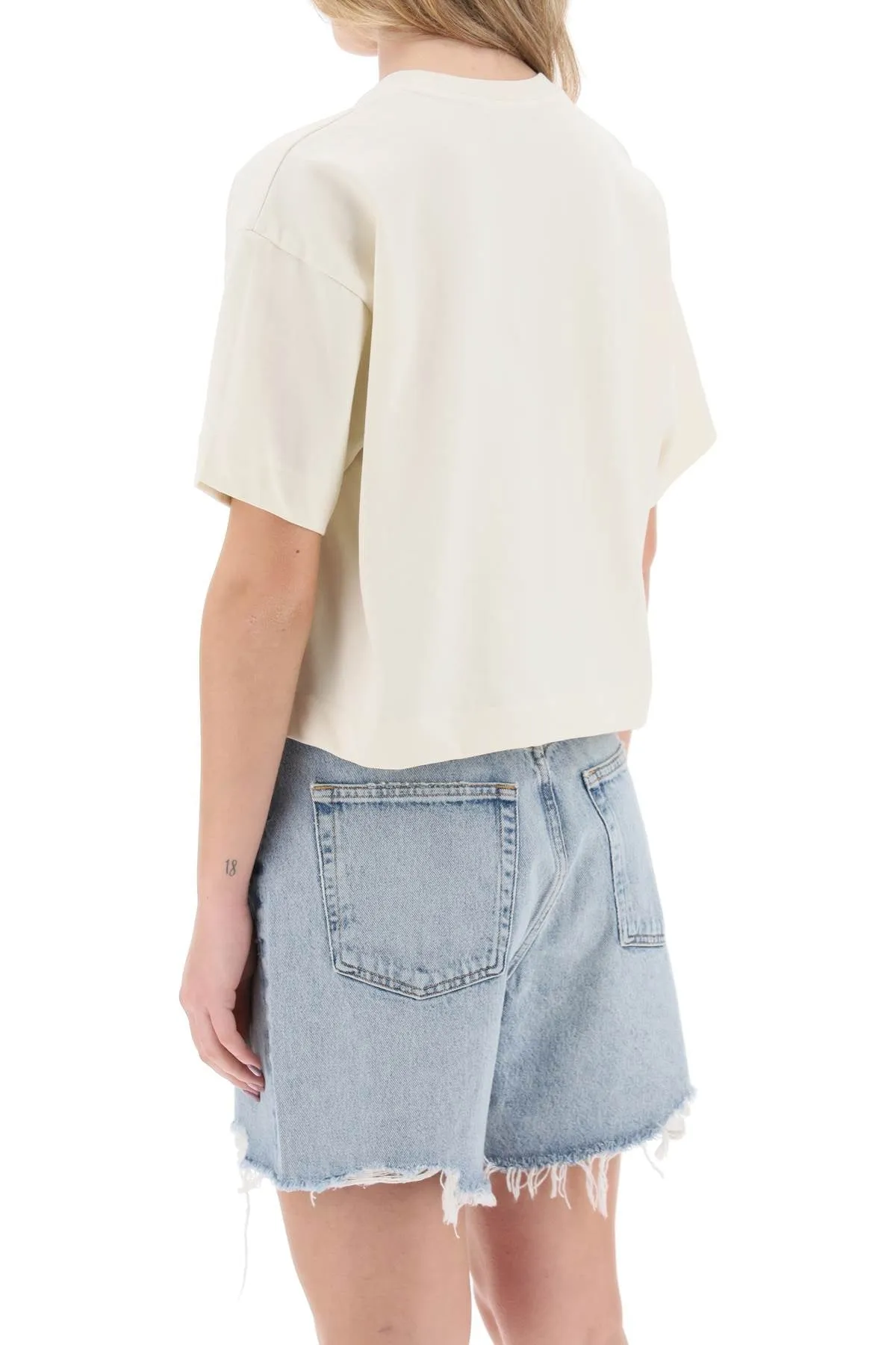 Autry t-shirt boxy con logo impresso