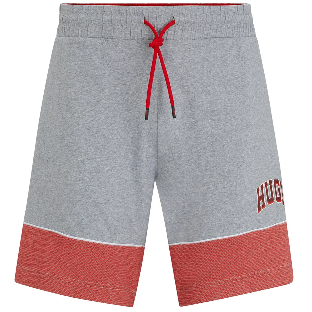 Basketball Logo Match Shorts, Medium Grey