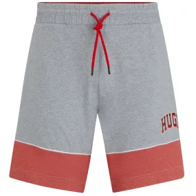 Basketball Logo Match Shorts, Medium Grey