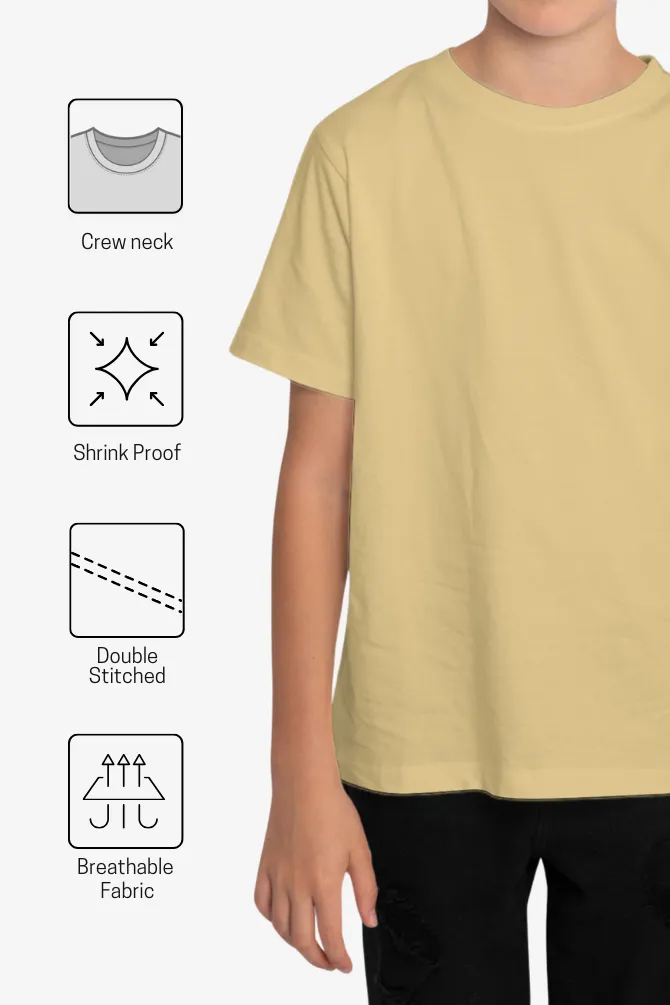 Beige T-shirt for boy