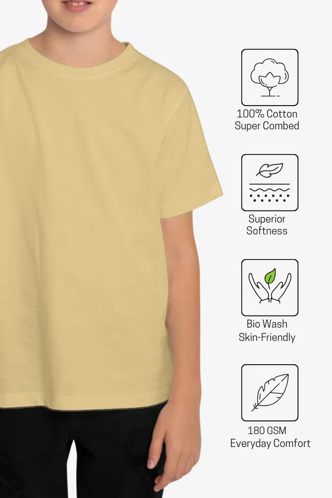 Beige T-shirt for boy