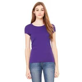 Bella   Canvas Women's Team Purple Sheer Jersey Short-Sleeve T-Shirt