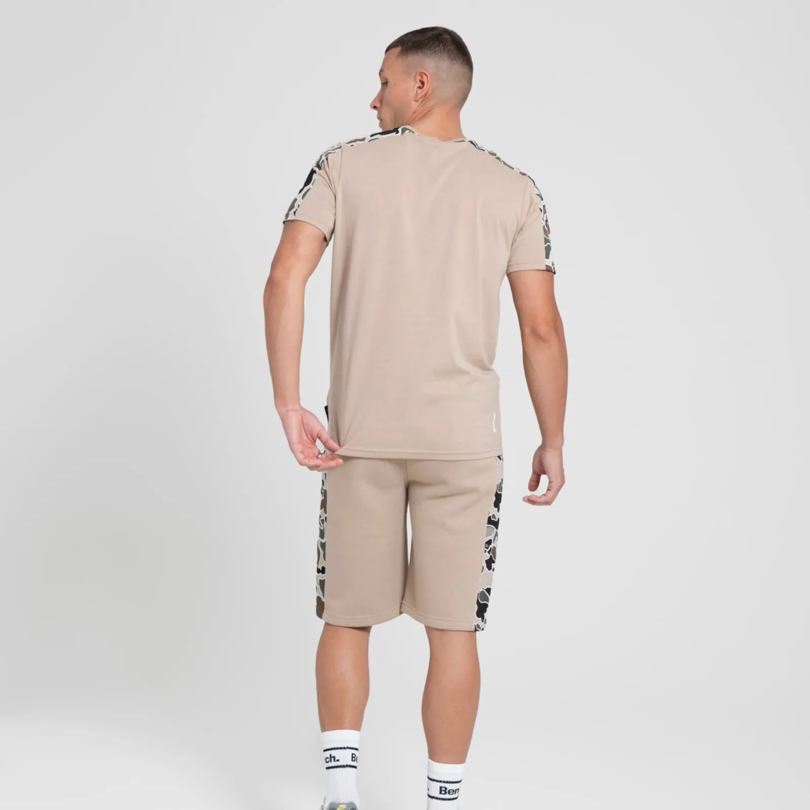 Bench Mens Chuckles Short Sleeve Camo Detail T Shirt