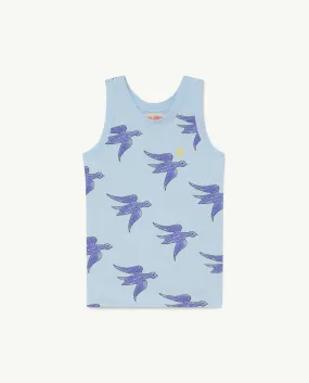 Birds Tank in Blue