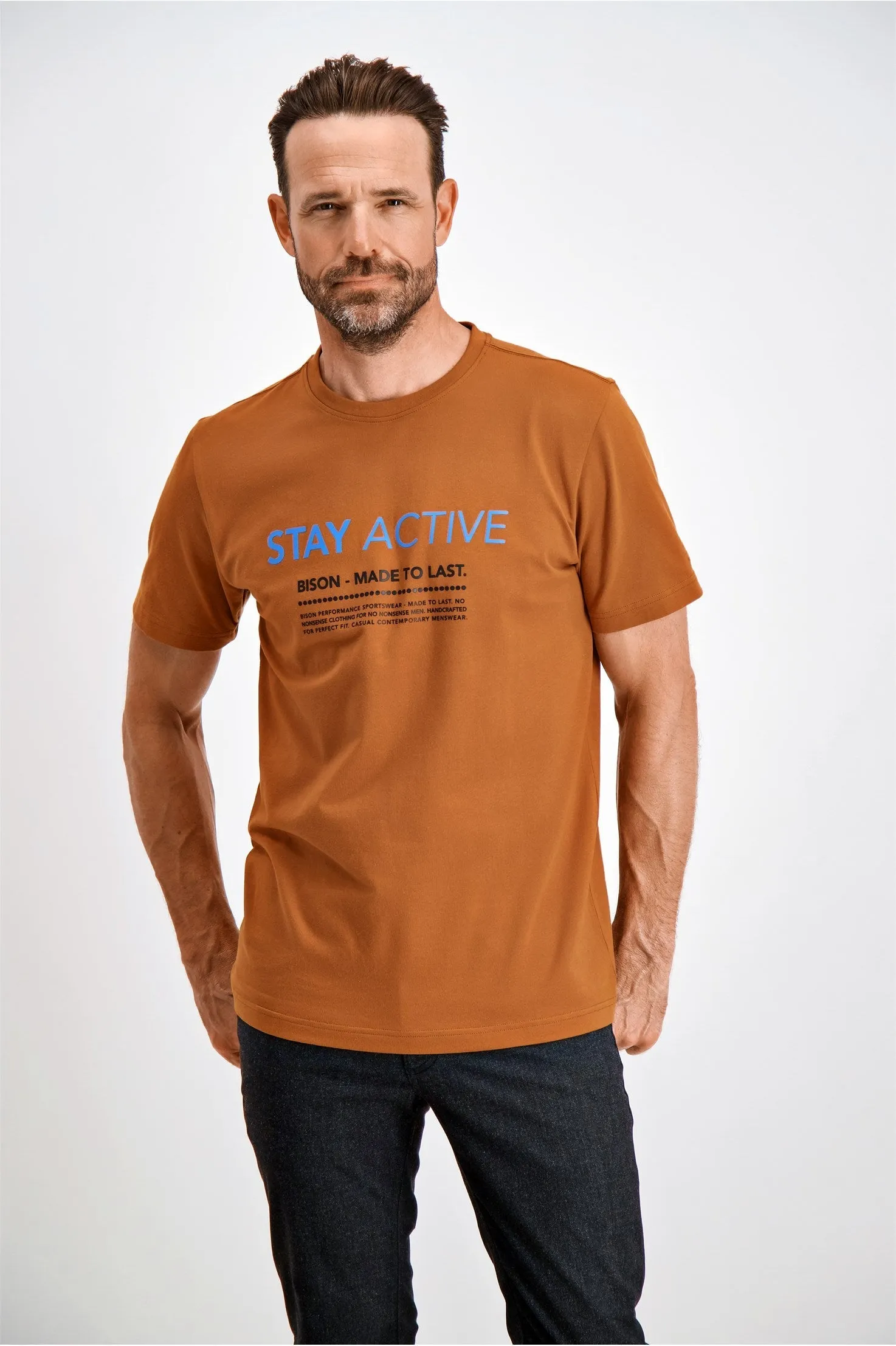 Bison Stay Active - Printet T-shirt (S - 4XL)