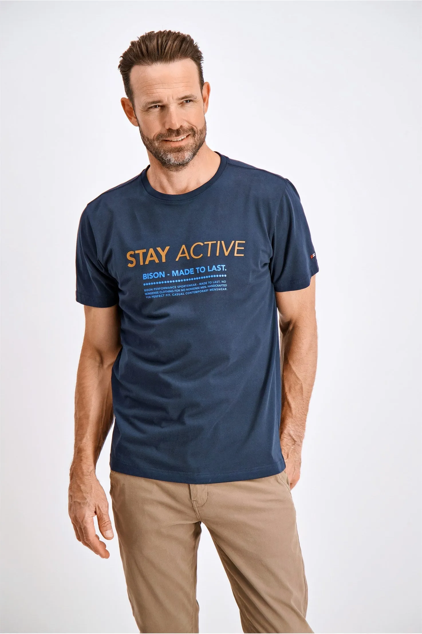 Bison Stay Active - Printet T-shirt (S - 4XL)