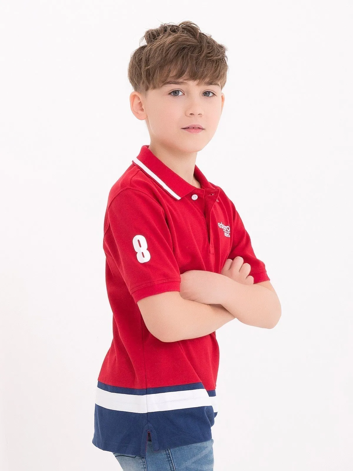 Boys Red Polo Shirt - EBTPS18-004