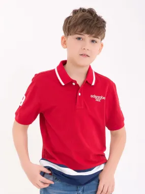 Boys Red Polo Shirt - EBTPS18-004