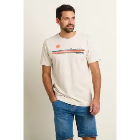 Brakeburn S White Printed Bike T-Shirt