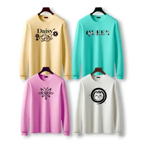 Bundle Of 4 Summer Women's full Sleeve T-shirt