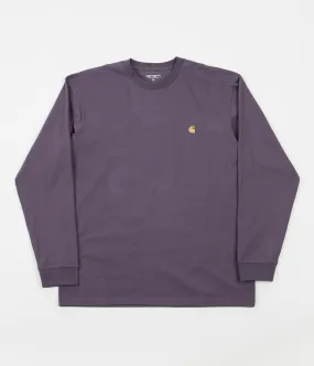 Carhartt Chase Long Sleeve T-Shirt - Provence / Gold