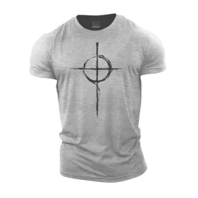 Celtic Cross Graphic Cotton T-Shirts