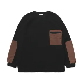 CLD FLEECE PULLOVER BLACK