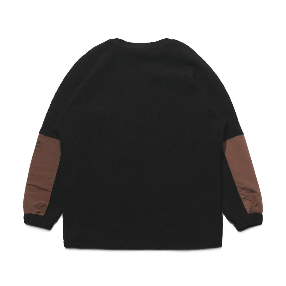 CLD FLEECE PULLOVER BLACK