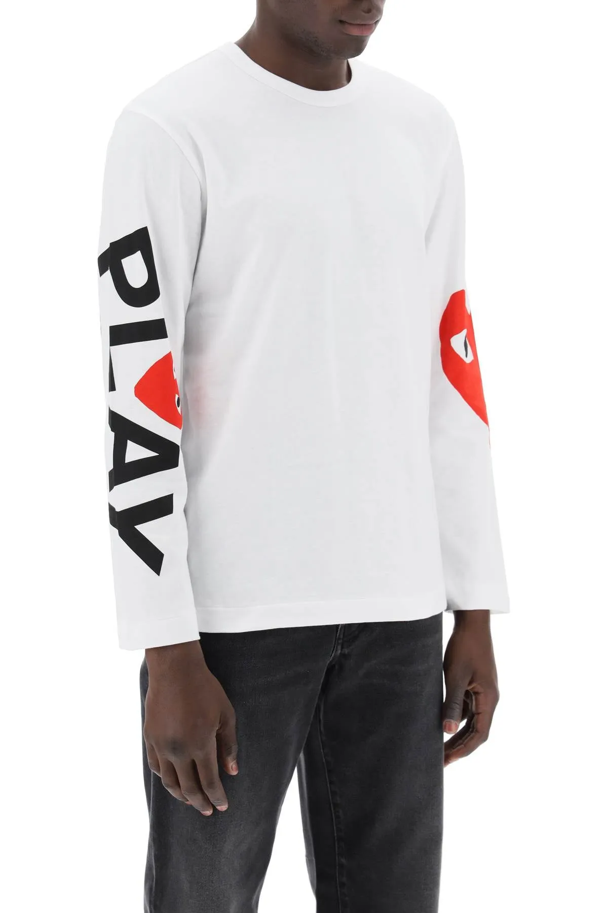 Comme des garcons play long sleeve logo t-shirt