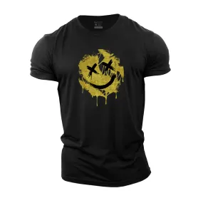 Cracked Smiley Cotton T-Shirts