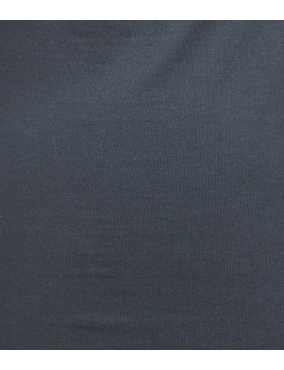 Cut Out Detailing Printed T-shirt - M