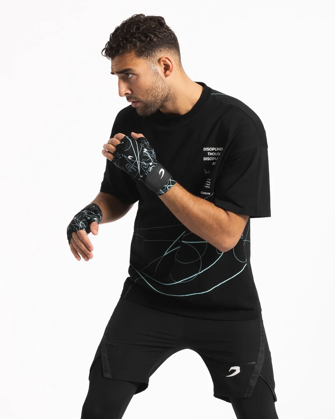 Disciplined Thought/Action Oversized T-Shirt - Black