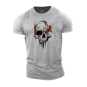 Dripping Skull Cotton T-Shirts