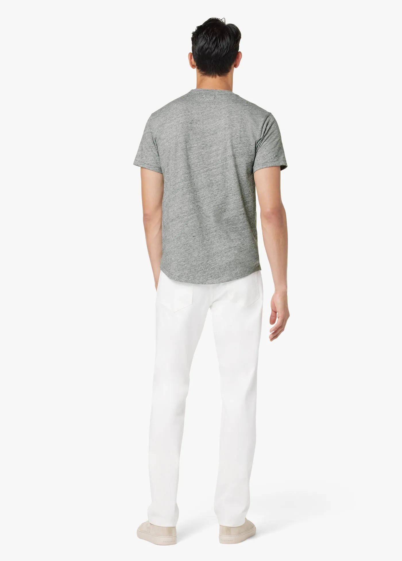 ESSENTIAL CURVED HEM SLUB TEE