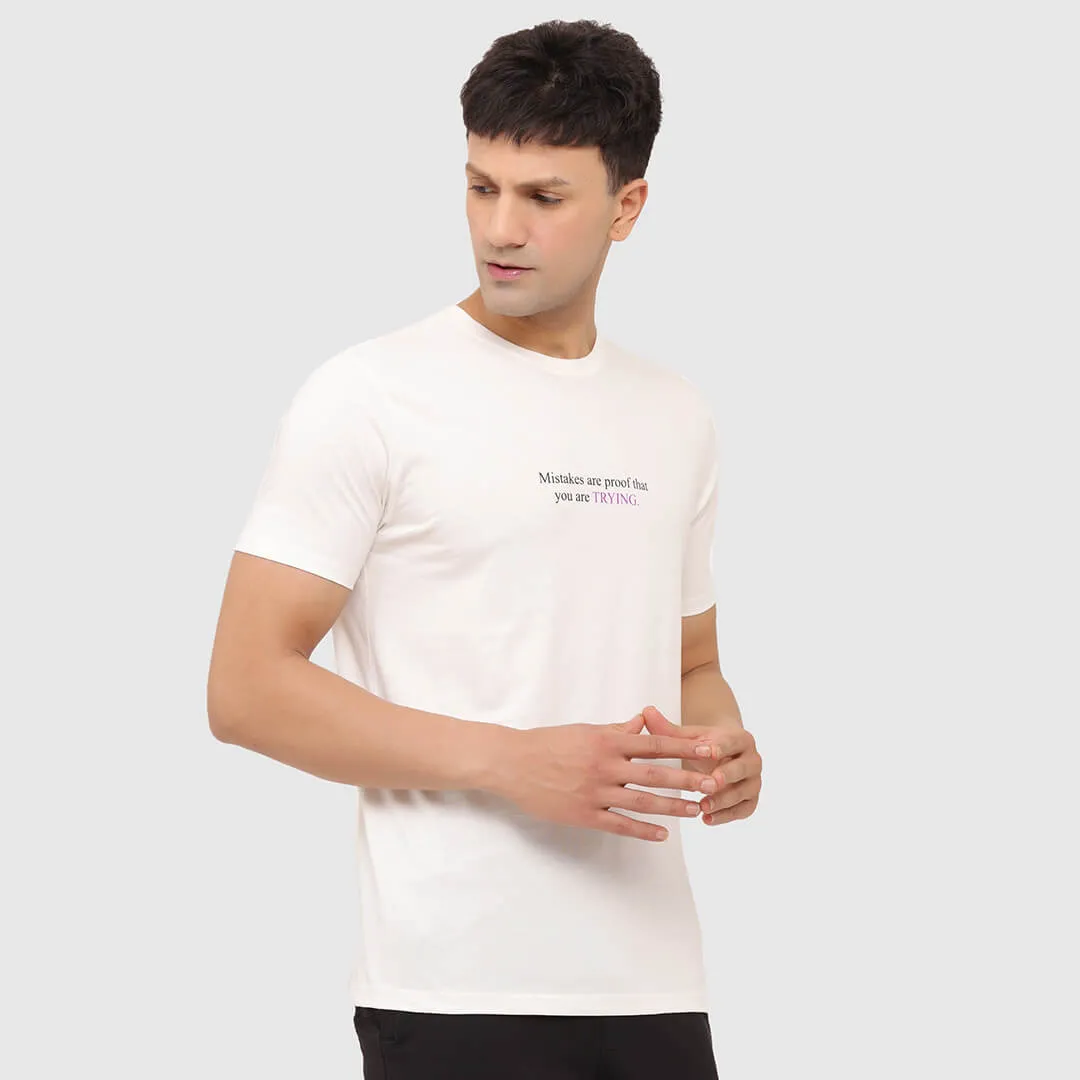 Essential Liner T-shirt- Off White