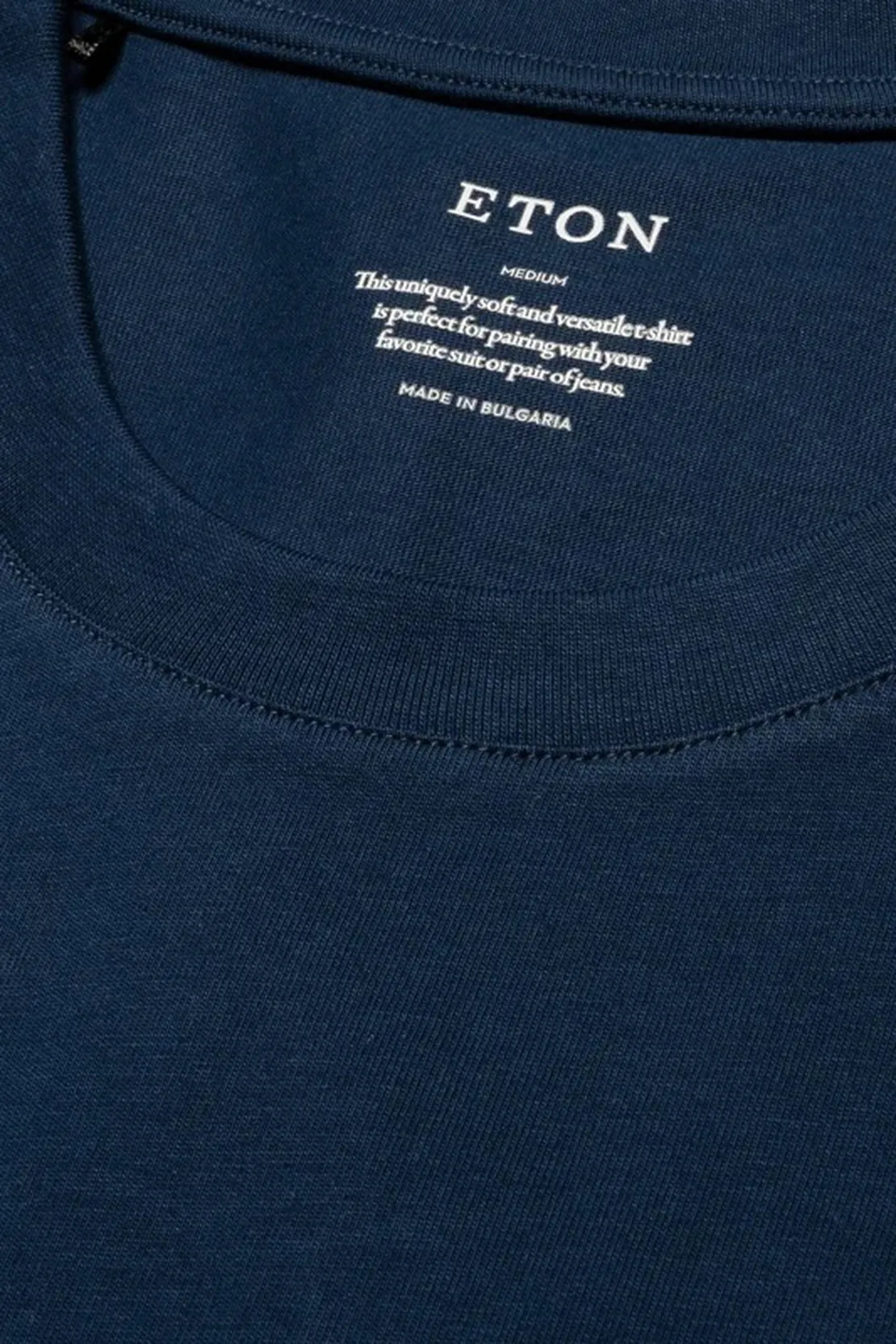 ETON - Navy Blue Supima Cotton T-Shirt 10001035728