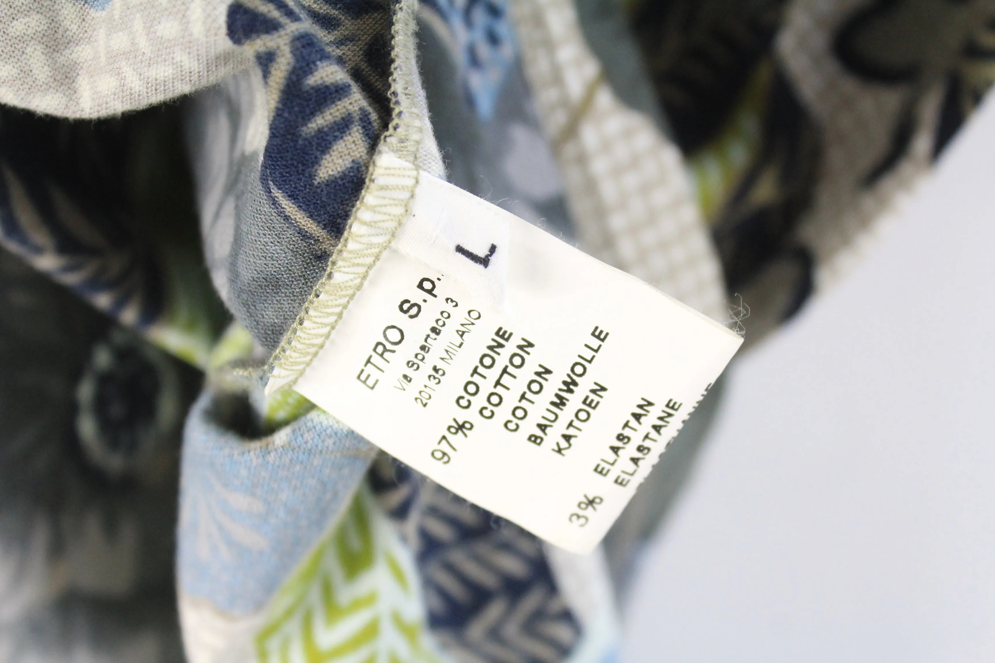 Etro Polo T-Shirt Large