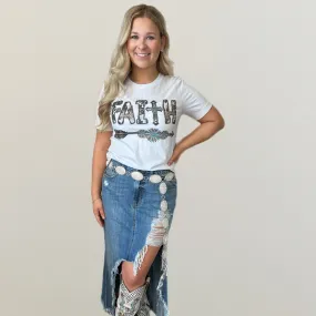 Faith Leopard Graphic Tee