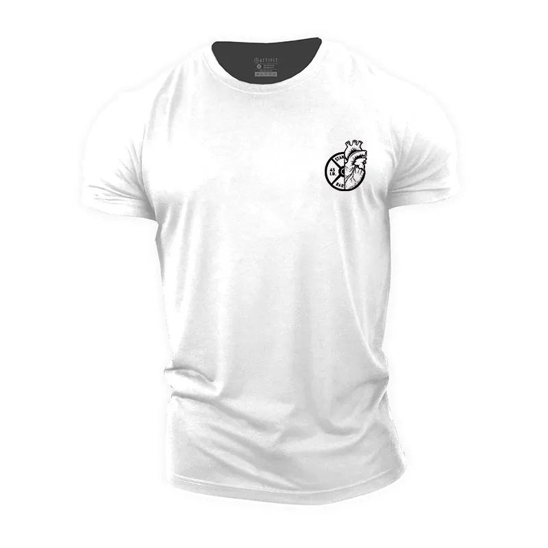 Fitness Heart Cotton T-Shirts