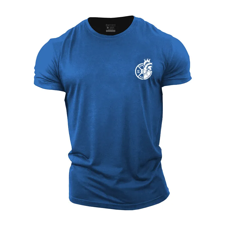 Fitness Heart Cotton T-Shirts
