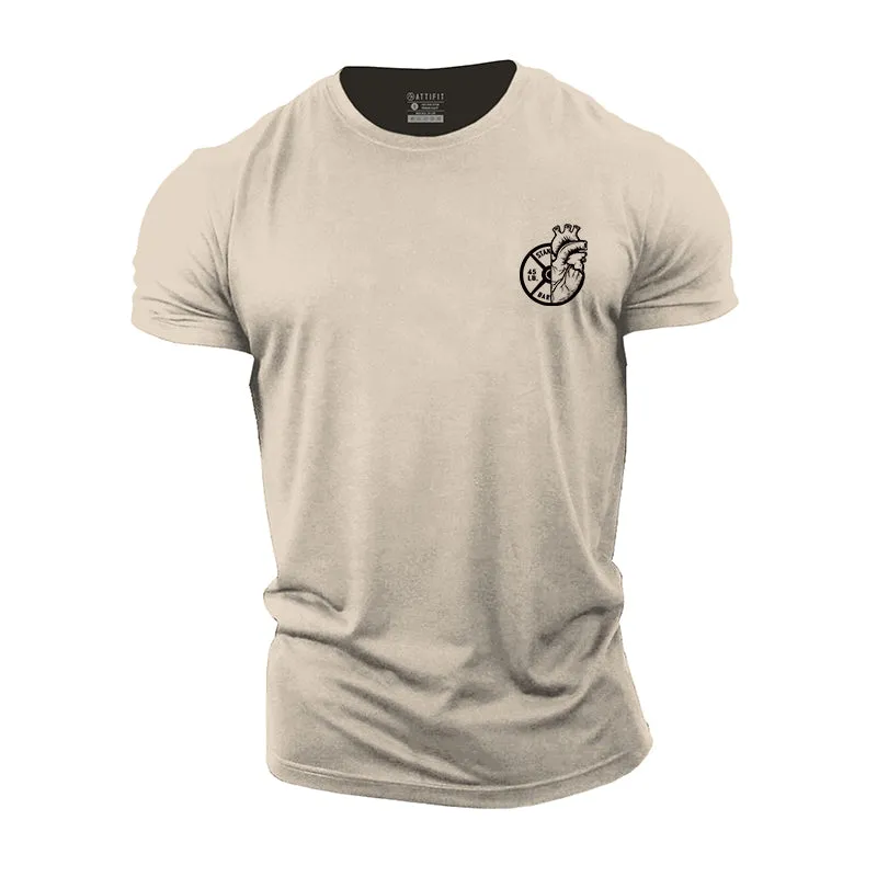Fitness Heart Cotton T-Shirts