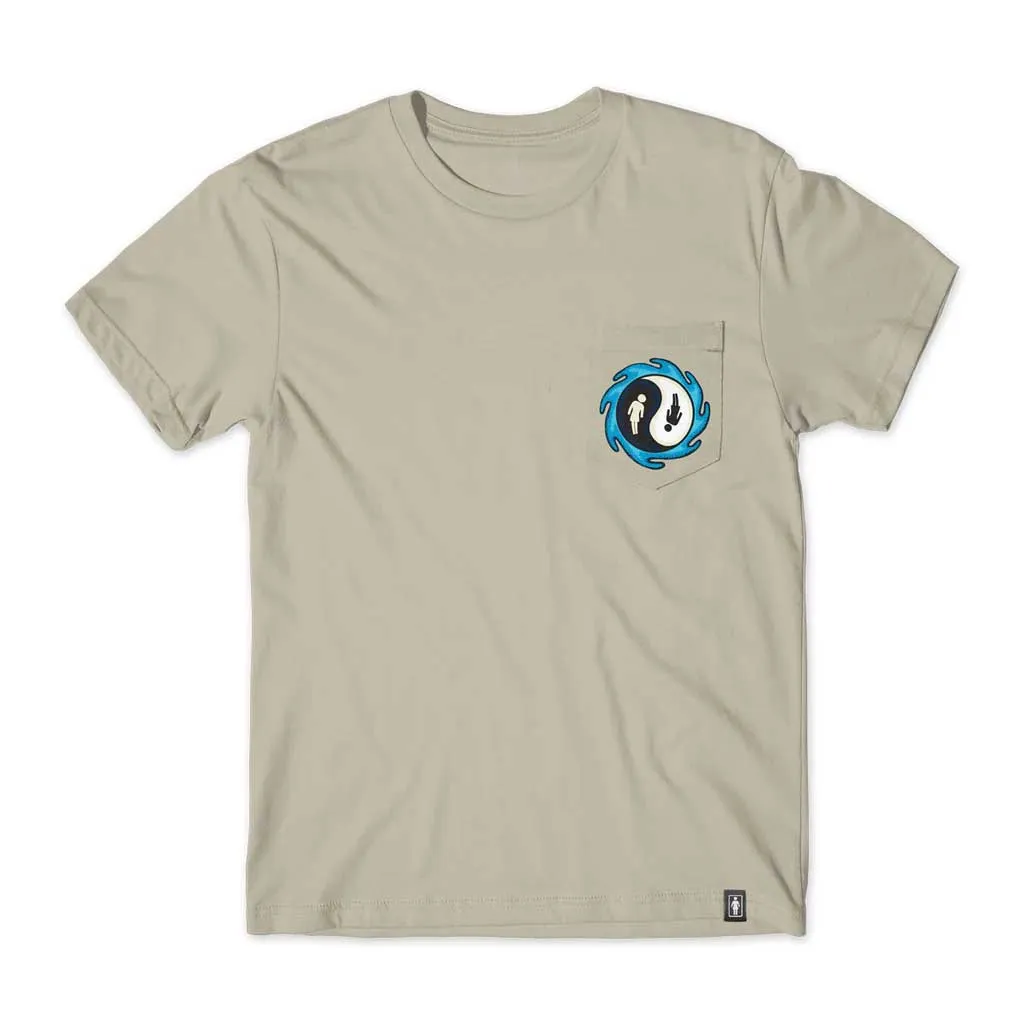 Girl Yin-Yang Pocket S/S Tee - Sand