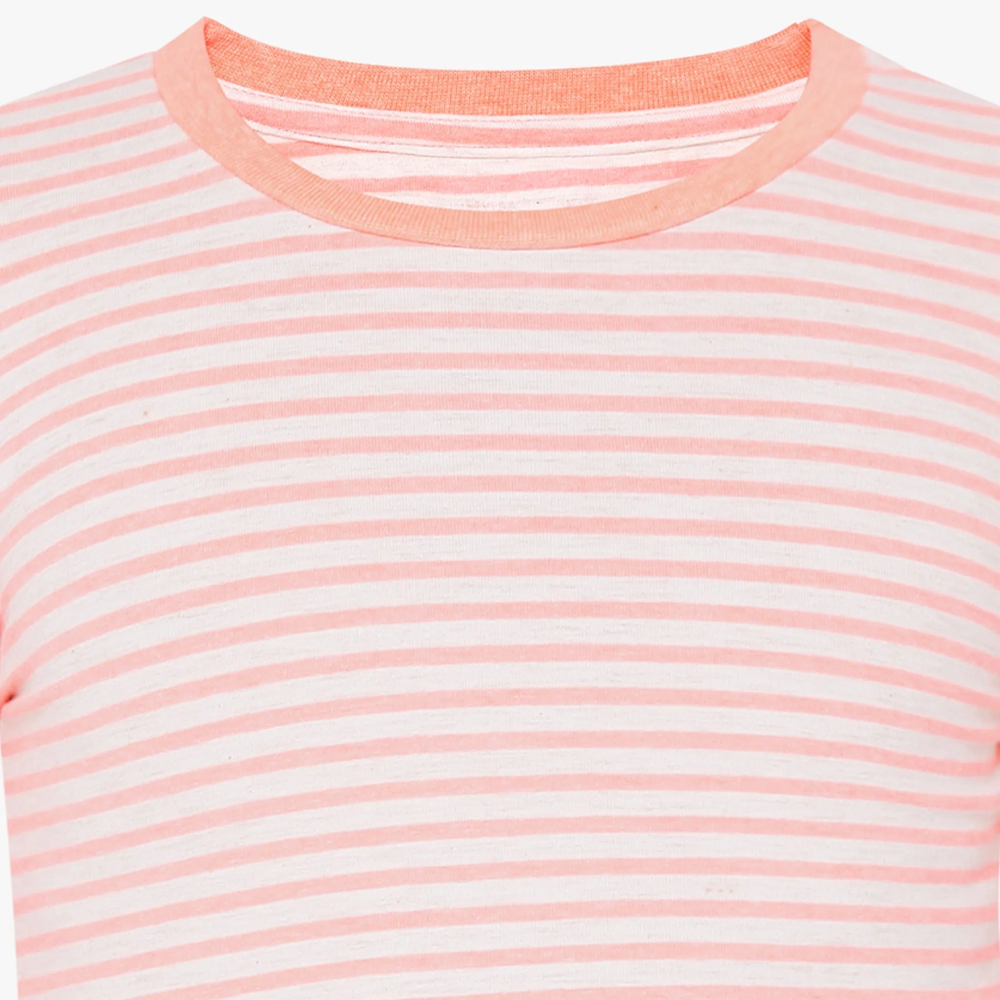 Girls Regular Fit Striped Sweat Tee