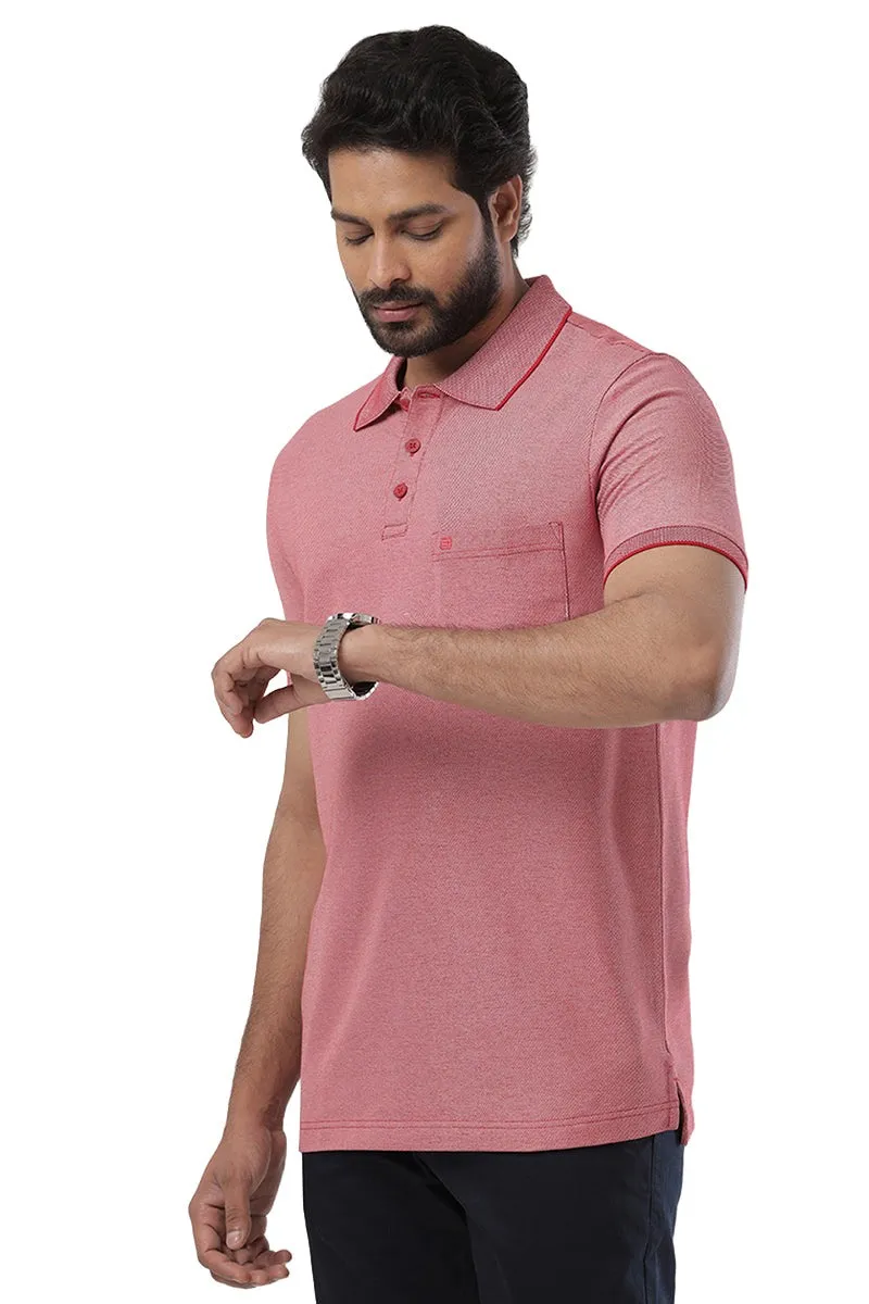 Golf Polo - Cherry Red T-Shirts For Men | Ariser