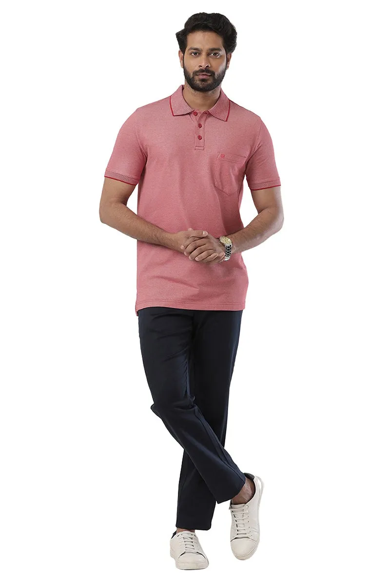 Golf Polo - Cherry Red T-Shirts For Men | Ariser