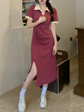 Grace Fit Polo Slit
