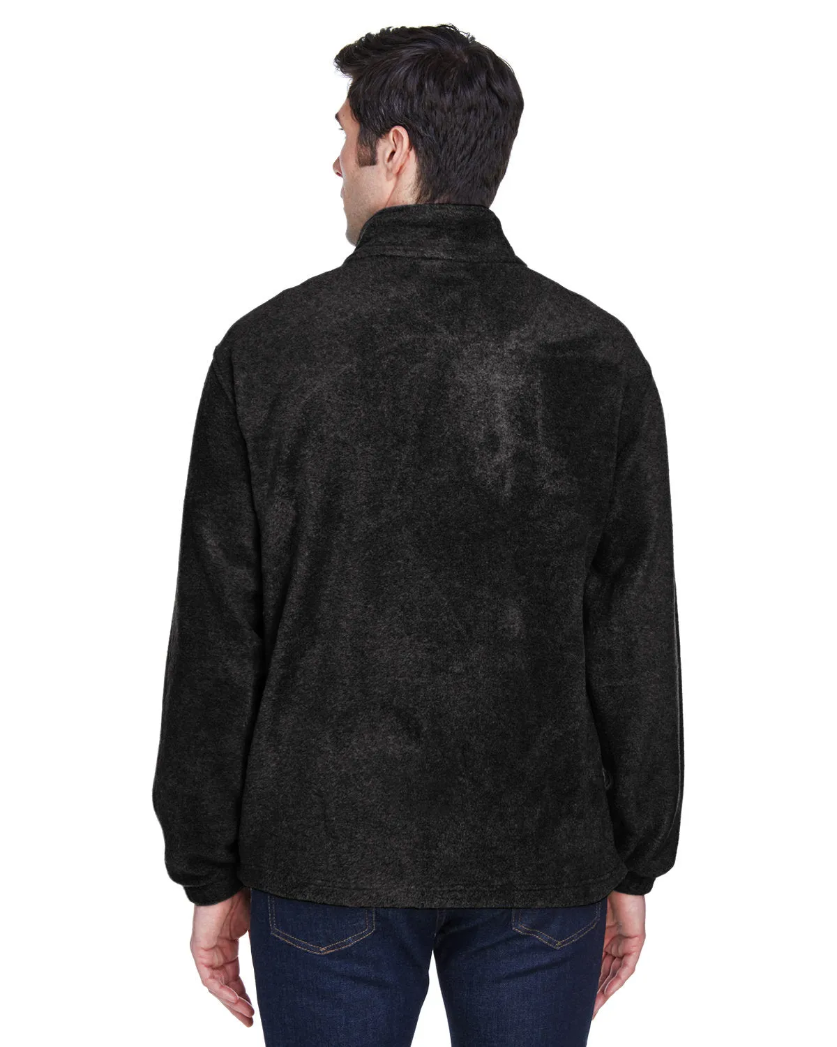 Harriton M990T Men's Tall 8 oz. Full-Zip Fleece