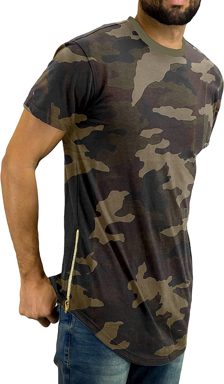 Hipster Elongated  Long Length ScoopT-Shirts