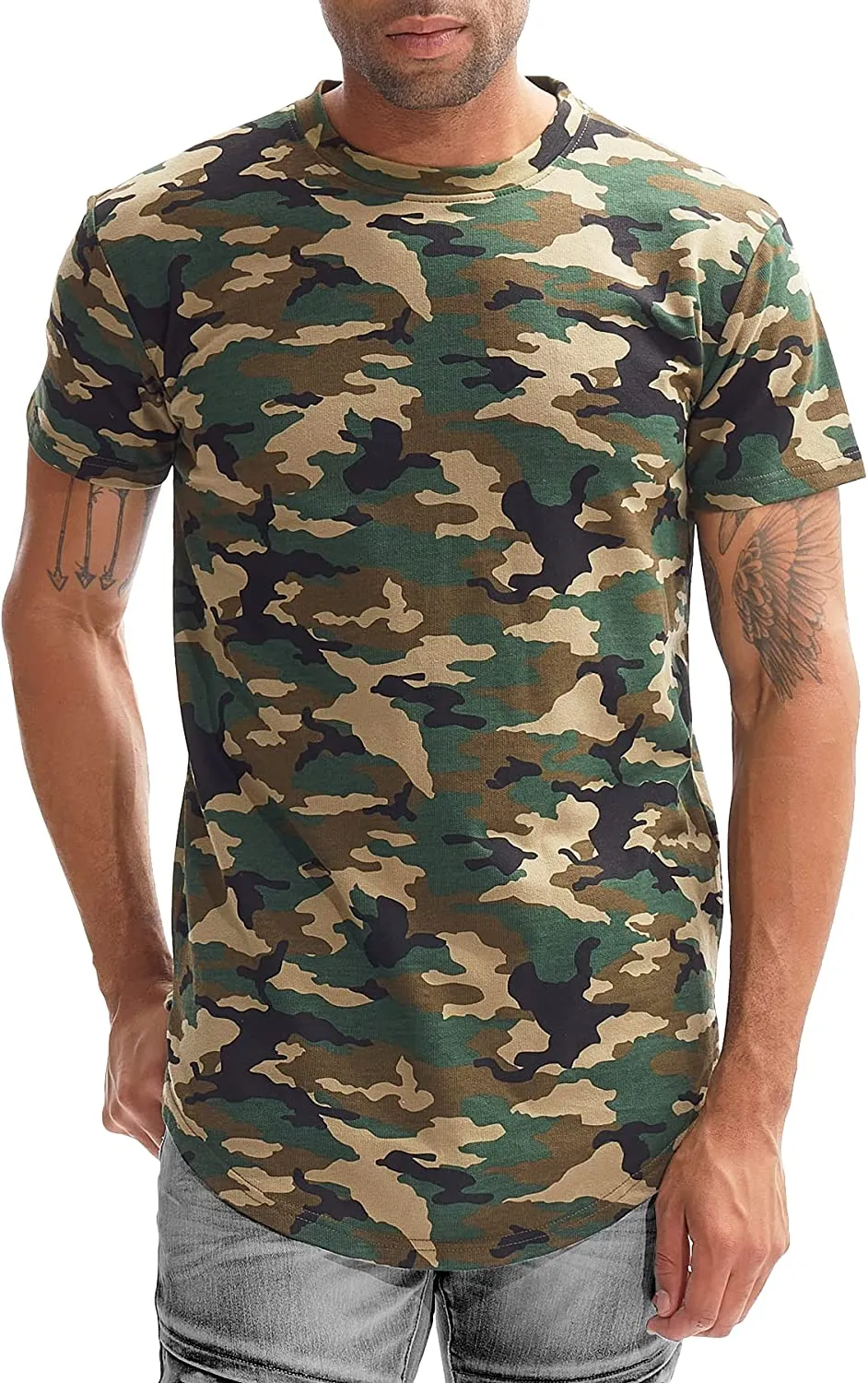 Hipster Elongated  Long Length ScoopT-Shirts