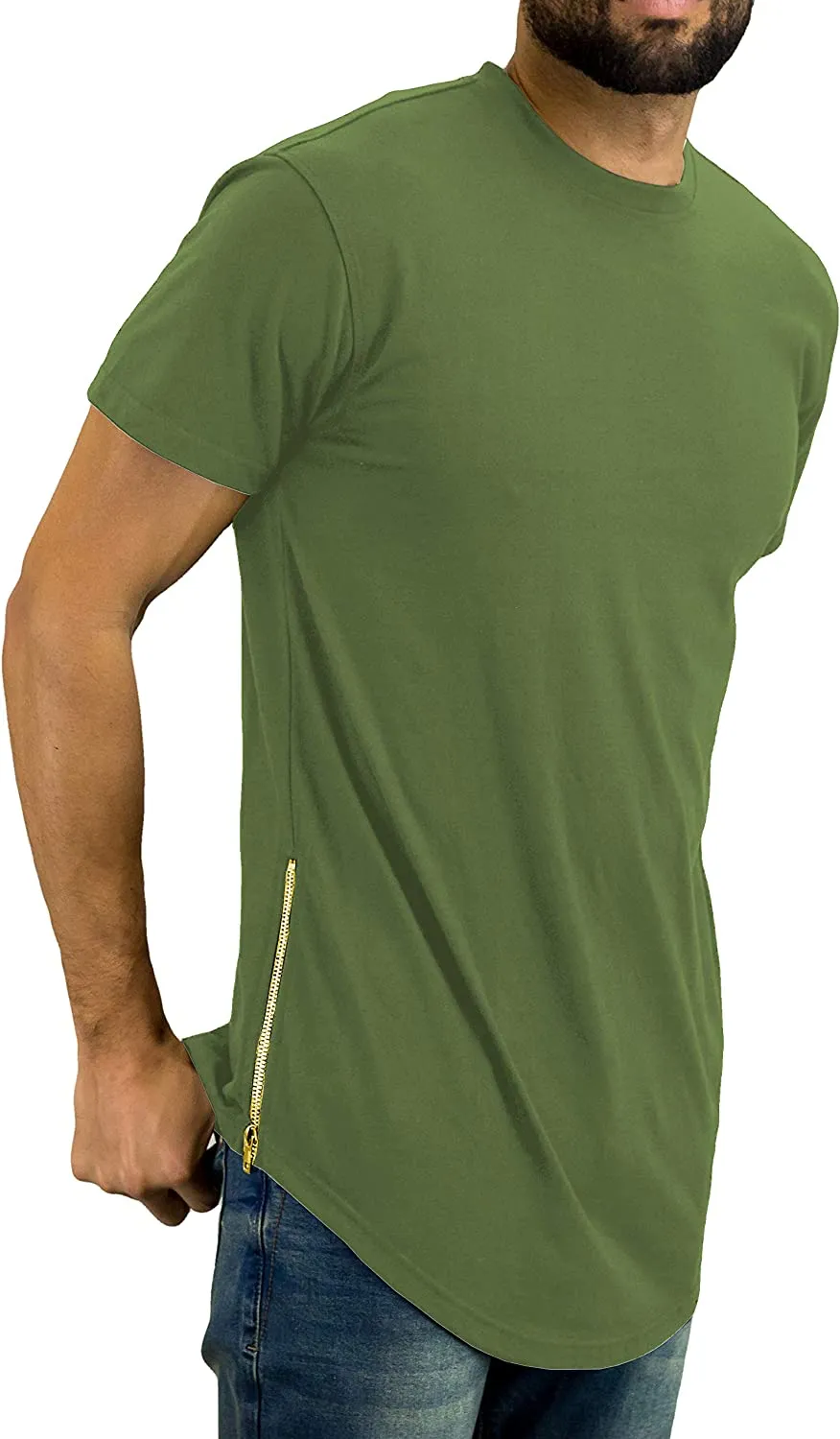 Hipster Elongated  Long Length ScoopT-Shirts