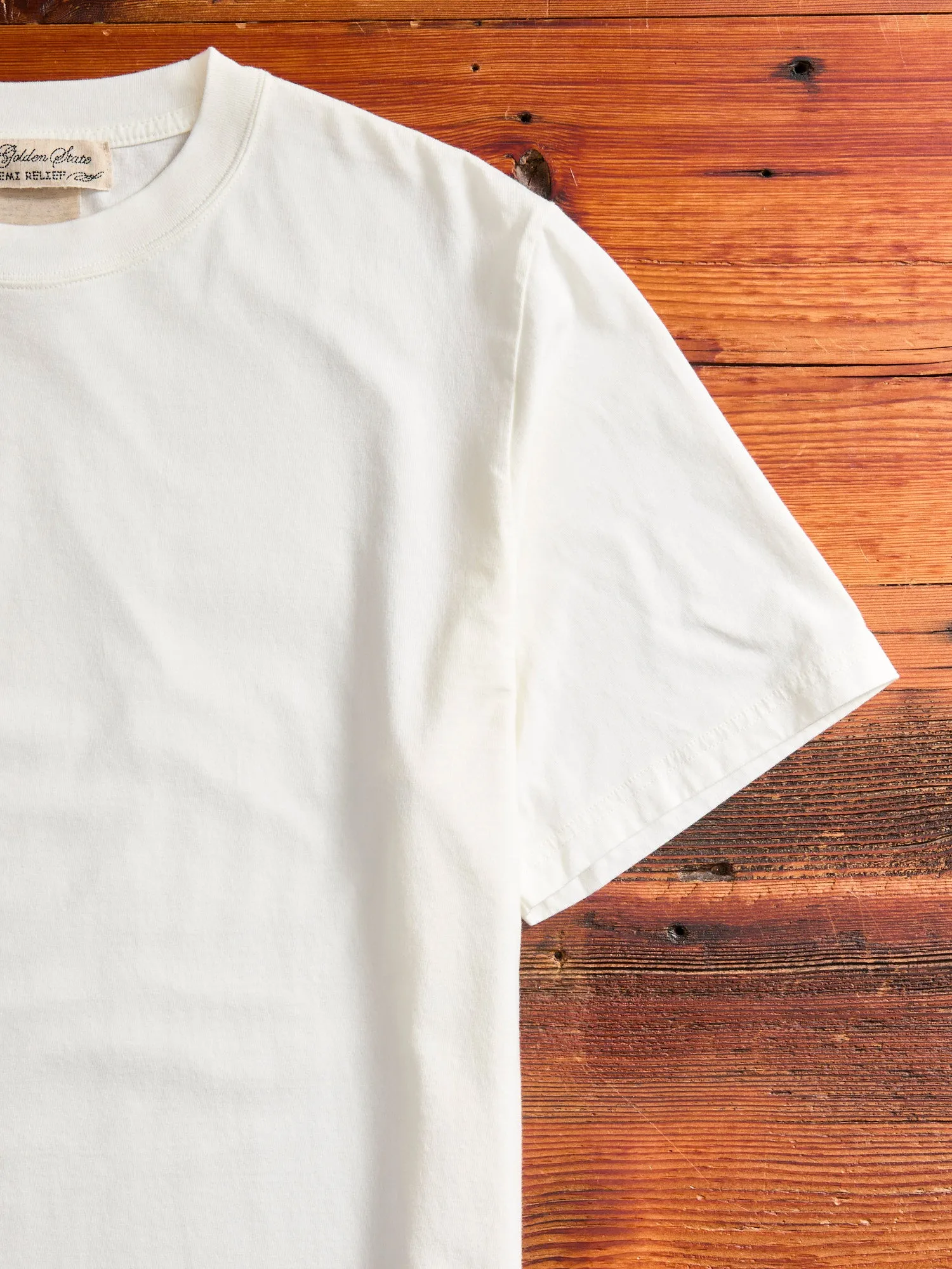 Jersey Regular T-Shirt in Off White