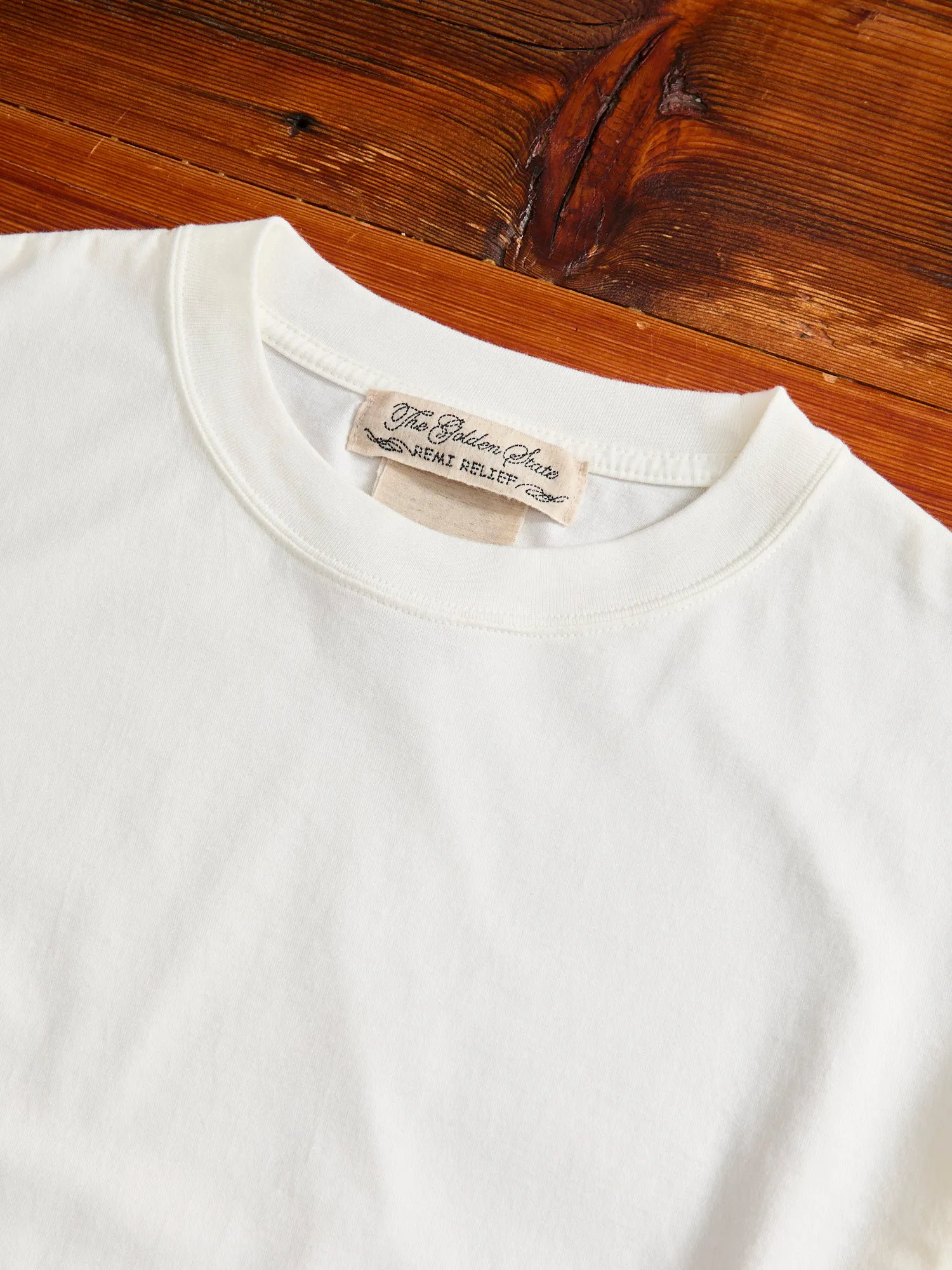 Jersey Regular T-Shirt in Off White