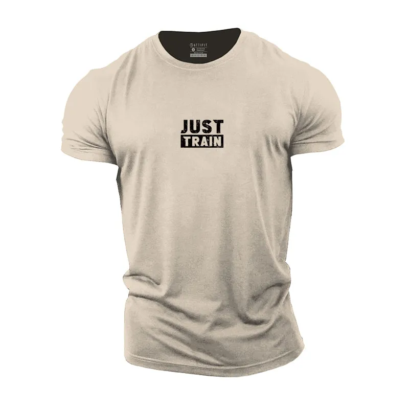 Just Train Graphic Men's Fitness T-shirts