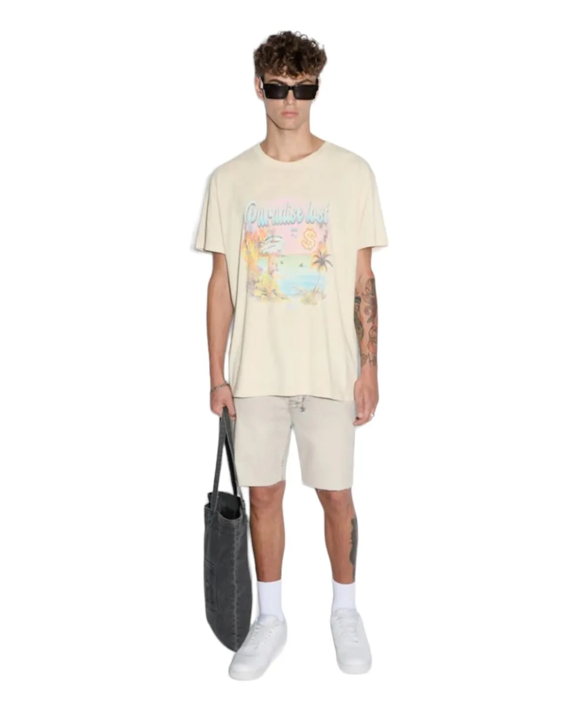 Ksubi Paradise Biggie Tee Dusty Desert Tan