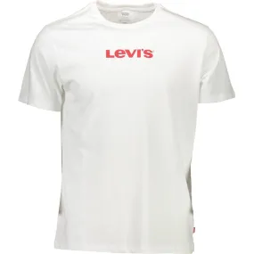 Levi's White Cotton Men T-Shirt